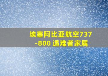 埃塞阿比亚航空737-800 遇难者家属